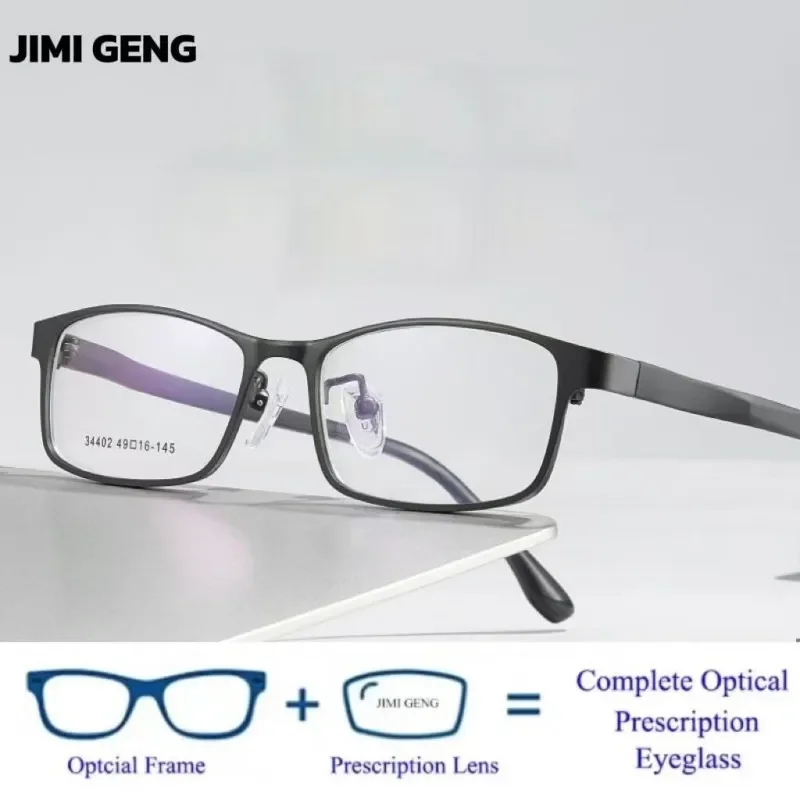 

2025 Fashion Retro Alloy Full Frame Glasses Frame TR Comfortable and Ultra Light Optical Glasses Prescription Customized Glasses