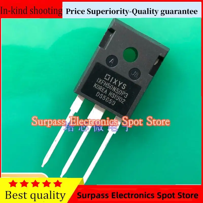 10PCS-100PCS  IXFH50N50P3  TO-247 500V/50A MOS Price Superiority-Quality guarantee