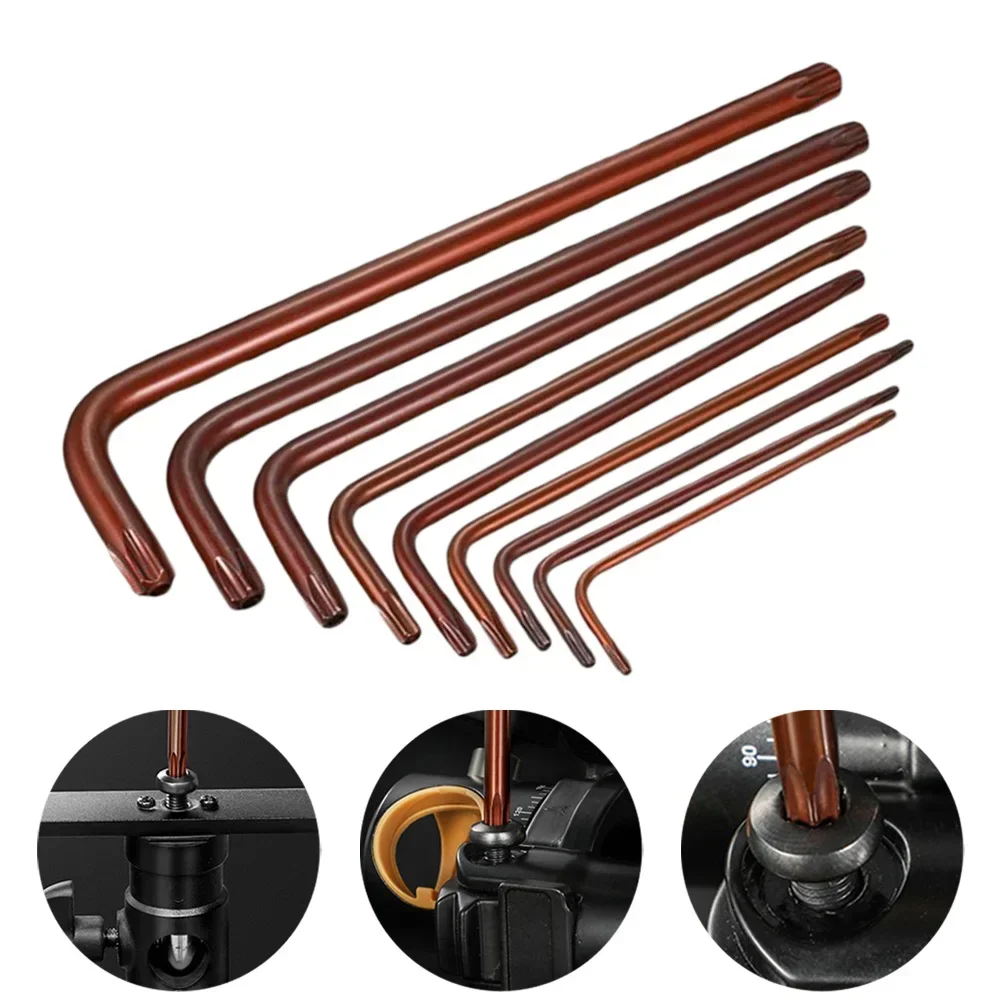 T10 T15 T20 T25 T27 T30 T40 T45 T50 Double Head Bi-Directional Torx Head Tamper-Proof Security Bolt Hole Screwdriver Screwdriver