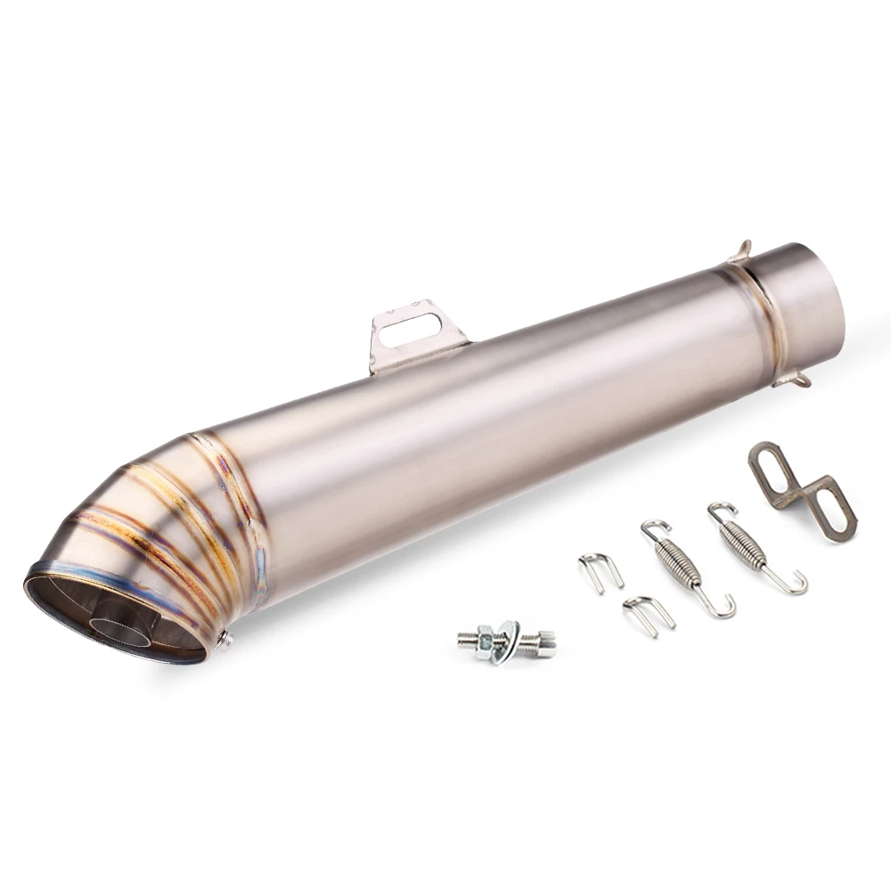Motorcycle Modified Exhaust Horn Muffler 60mm Exhaust Large Sound System For Zx6r Ninja400 Xmax300 R15V2 Xsr155 Adv150