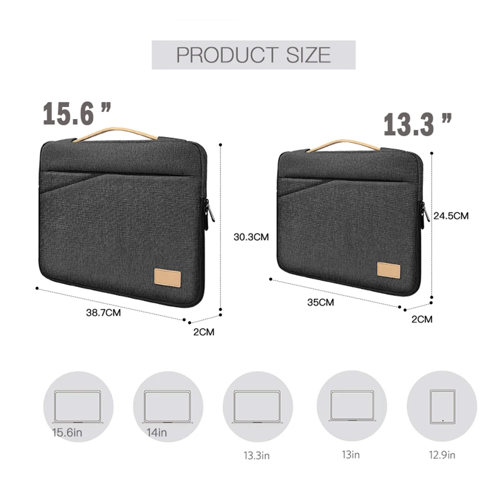 Laptop Sleeve Bag for Macbook Air Pro 13 13.3 14 15.4 15.6 Inch Notebook Pouch for Lenovo Asus HP Dell Portable Bag Cover Case