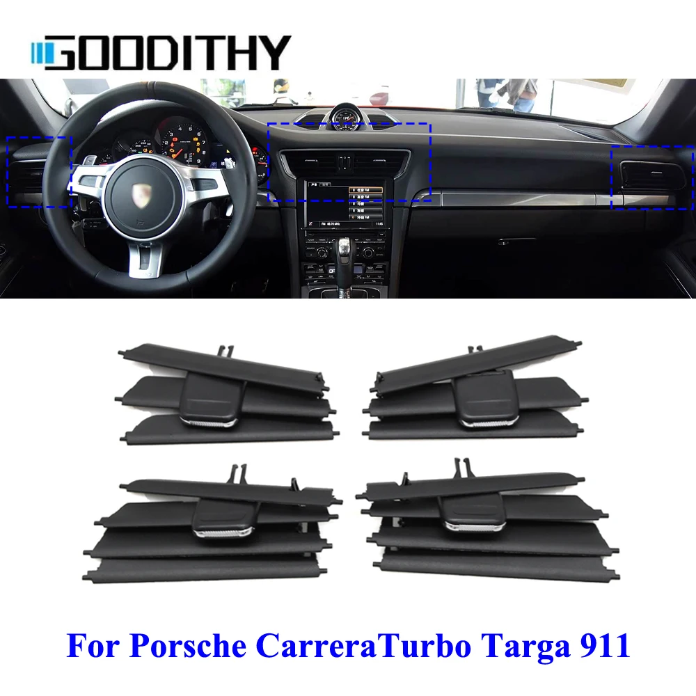 

For Porsche 911 Carrera GT2 GT3 Turbo Targa Car Central Left Right Air Vent Grille AC Vent Repair Kit Replacement 2012-2019