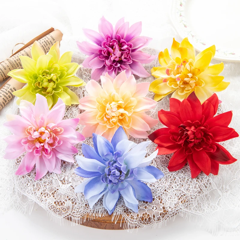 10pcs Artificial Flower Silk Gerbera Hotsale Christmas Home vase Wedding bridal bouquet Arch Decor Diy gift Scrapbook Wreath Diy