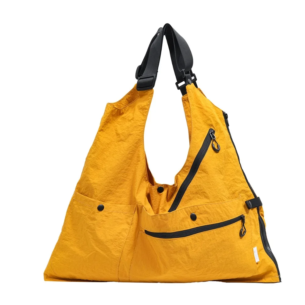 Nylon Convertible Vest Bag Convertible Design Multiple Pockets Wearable Vest Bag Adjustable Shoulder Strap Casual Style