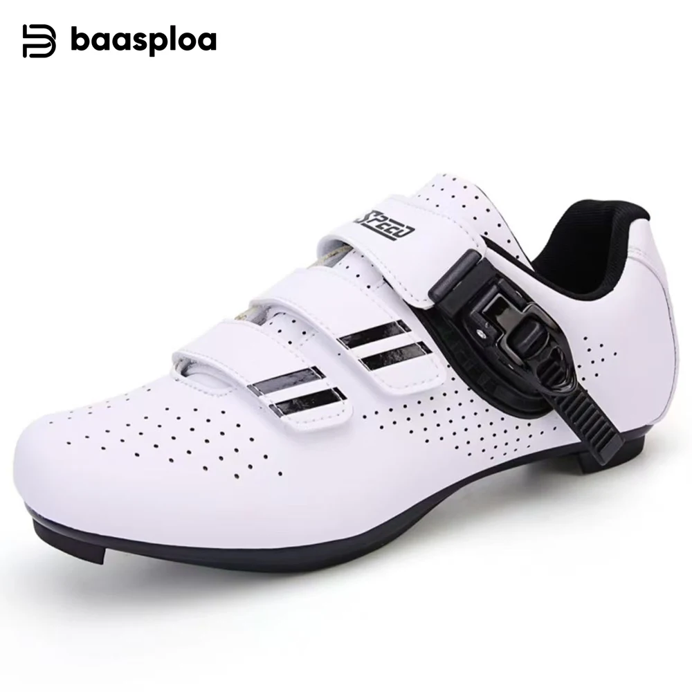 

Baasploa Men Cycling Shoes Sport Road Bike Male Racing Mtb Sneaker Trail Mountain SPD LOOK Delta Cleats Bicycle Footwear