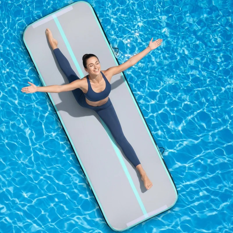 

Home Use Inflatable Air Track Gymnastics Tumbling Mat with Air Pump for Training in Yoga Cheerleading