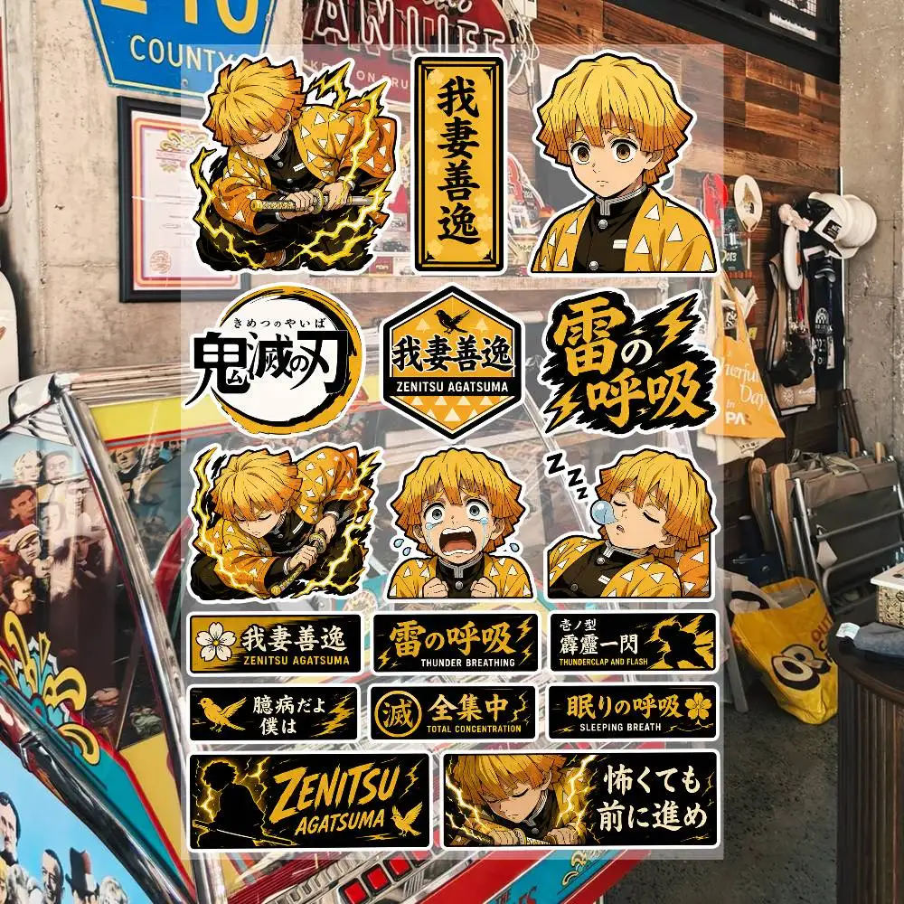 AnimeZ-enitsu Ag-atsuma Ästhetische Graffiti-Aufkleber, wasserdichte PVC-Aufkleber für Auto, Motorrad, Skateboard, Helm, Notizbuch