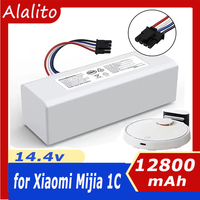 14.4V P1904-4S1P-MM Battery For Xiaomi Mijia 1C STYTJ01ZHM Robot Vacuum Mop Cleaner 12800mAh Replacement Battery Accessories