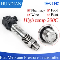 0-5v liquid level pressure Flat membrane flush diaphragm pressure sensor transmitter