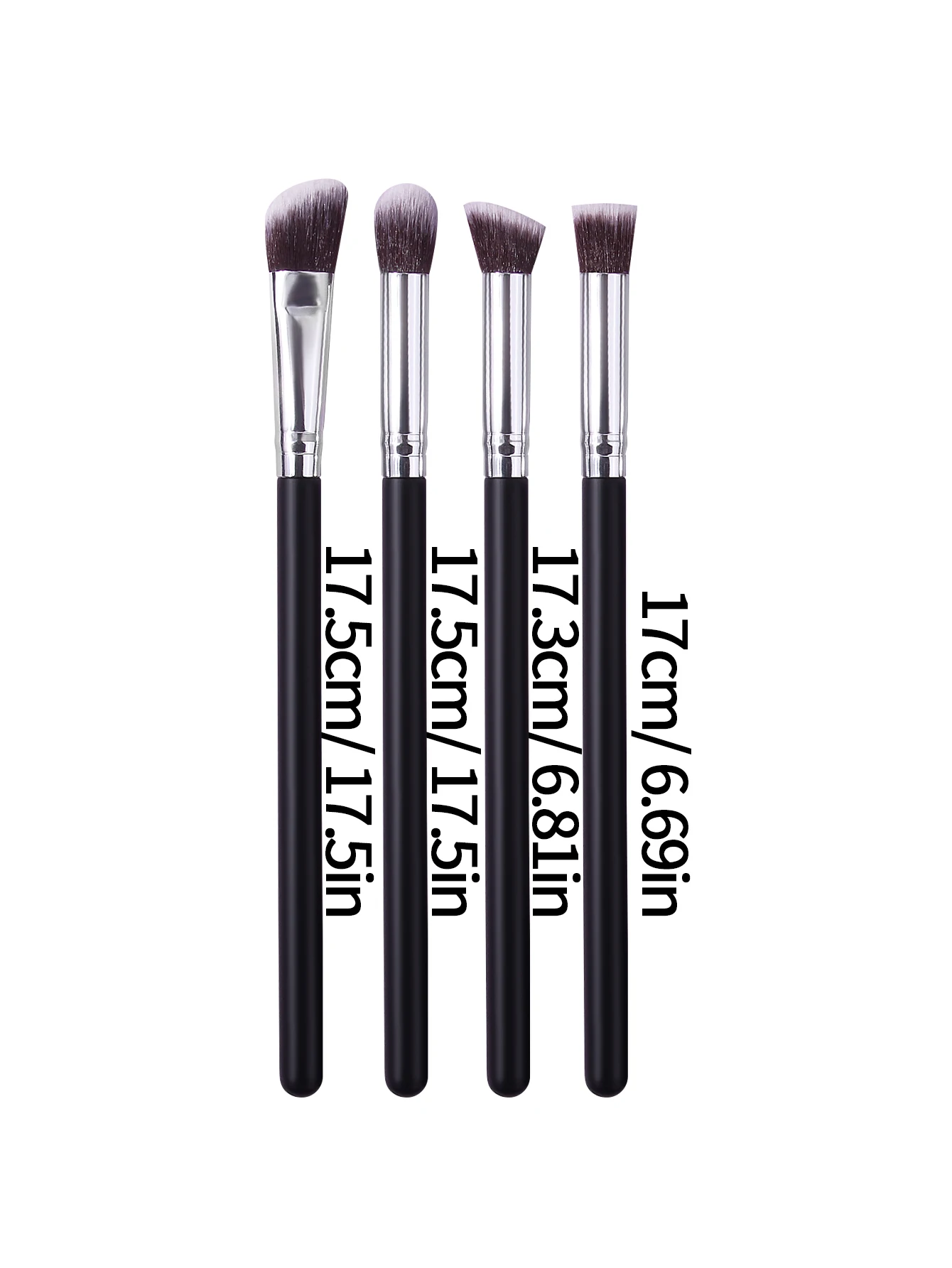 4-teiliges hochwertiges Set mit Lidschatten-, Augenbrauen-, Blending- und Detailpinseln sowie multifunktionalem Augen-Make-up-Pinselset