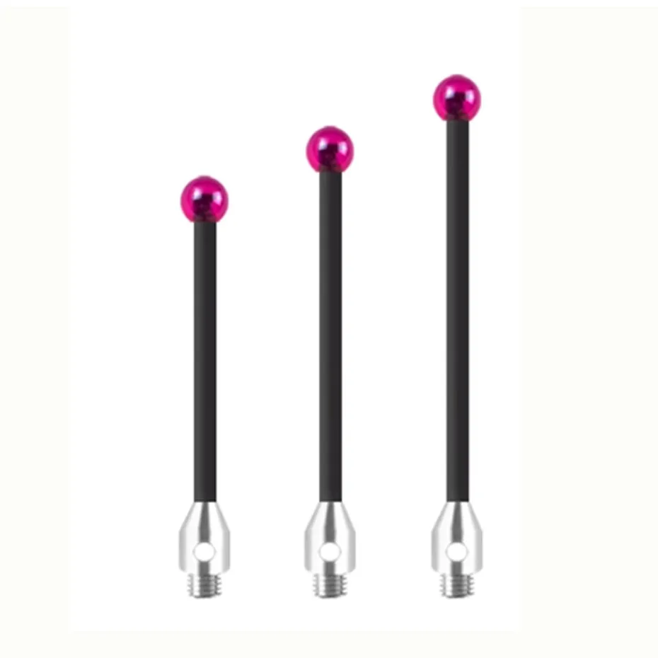 Three coordinate measuring needle carbon fiber measuring rod M2/M3/M4 threaded ruby ball head probe 4.0/5.0/6.0