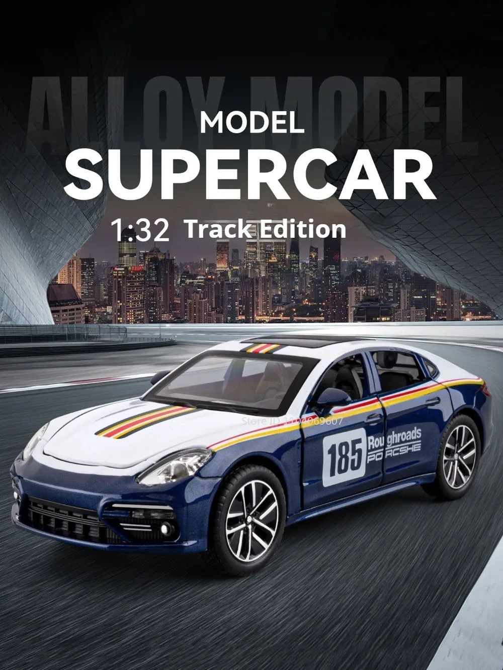 1:32 GTR Panamera Modell Sportwagen Spielzeug Legierung Druckguss Sound Licht Türen geöffnet Exquisite Körper zurückziehen Sammlung Supercars – Detail 9