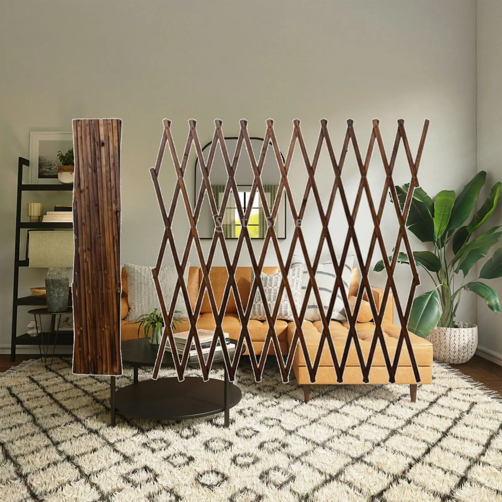 Wooden Wall Trellis Garden Lattice Expandable Frame for Climbing Plants Decorative Fence for Patio Decor