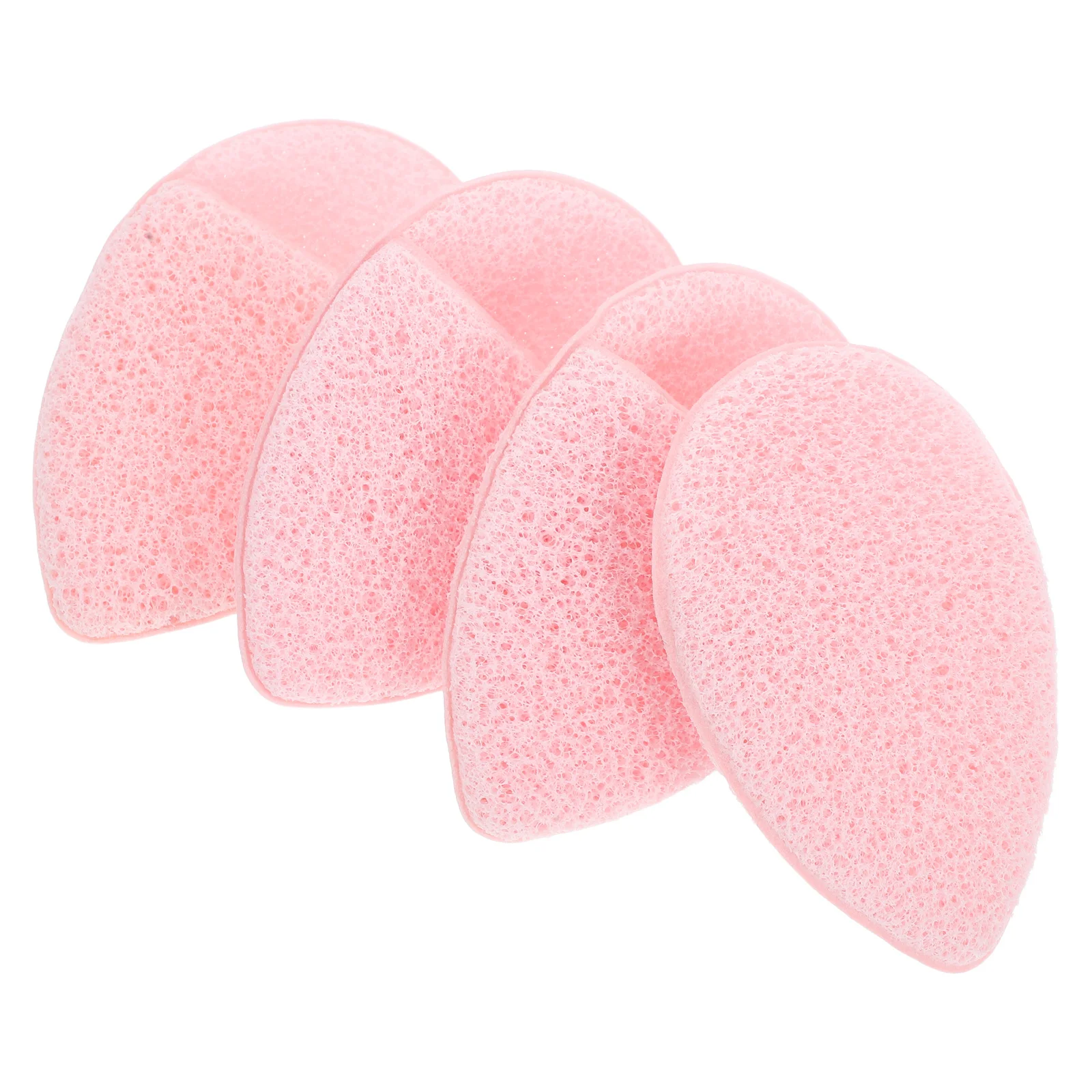 Éponges nettoyantes pour le visage, 4 pièces, gants doux pour épurateur du visage, outils de lavage exfoliants, soins de la peau doux, portables et réutilisables