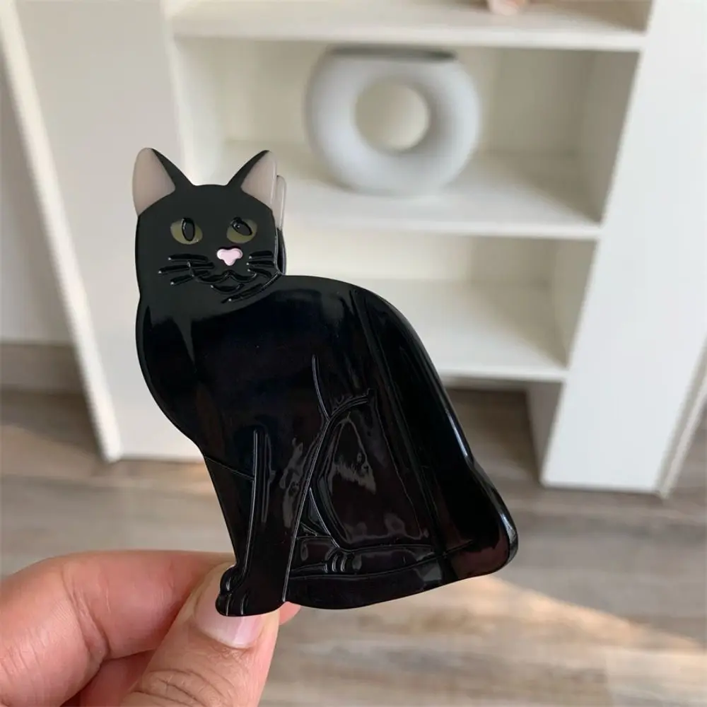 Acetic Acid Acetate Cat Hair Claw Cartoon Korean Style Kitten Claw Clip Hair Accessories Headdress Animal Shark Clip Girls