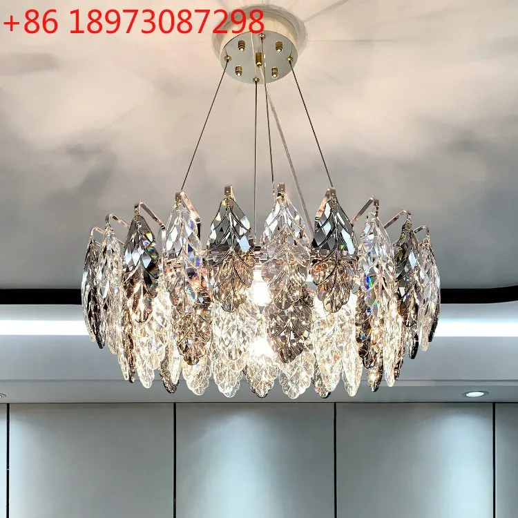 

Постмодернистская лампа для гостиной, простая современная атмосфера, свет, роскошная хрустальная люстра