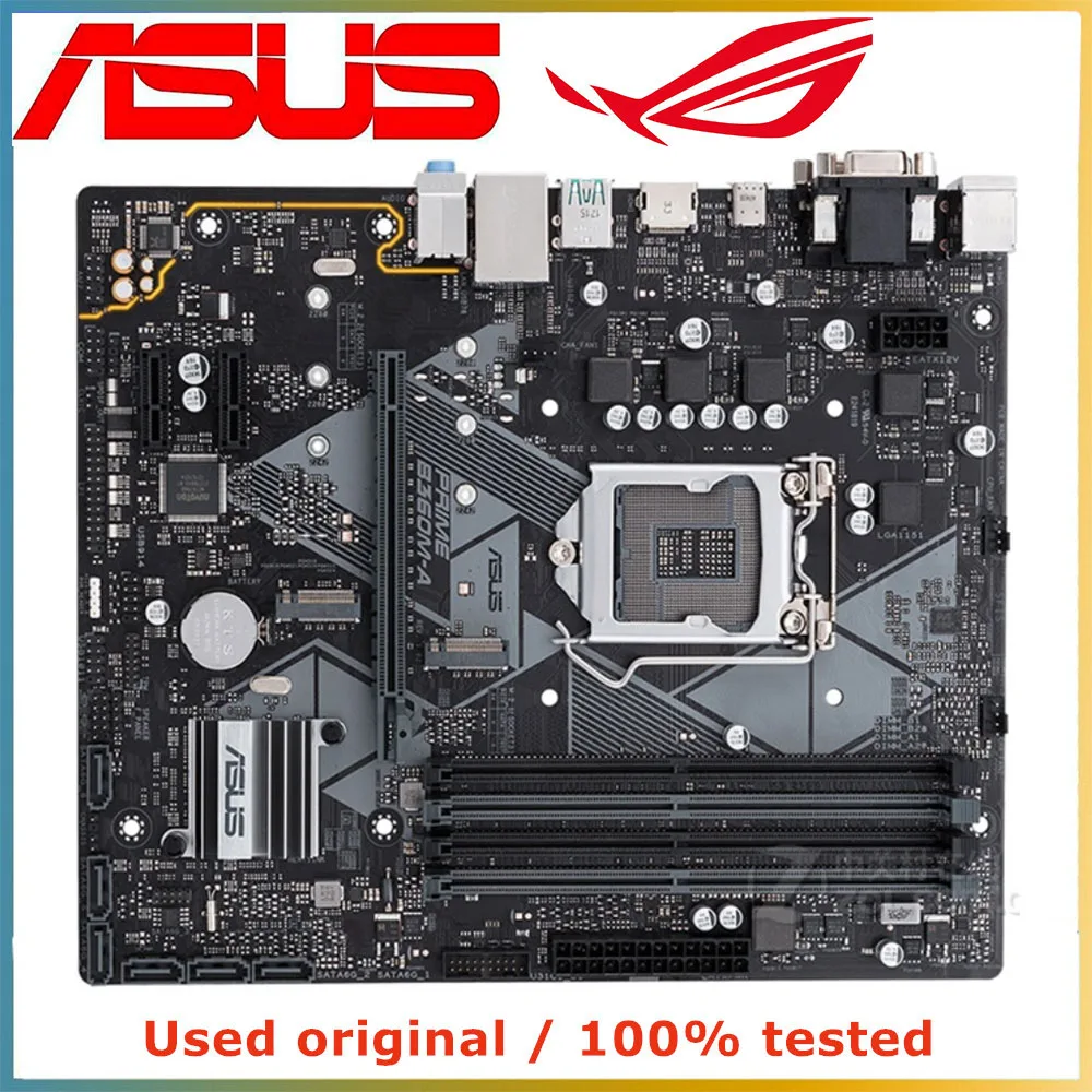 For ASUS PRIME B360M-A LGA1151 mATX Motherboard B360 DDR4 M.2 Support 8th 9th Gen Intel CPU