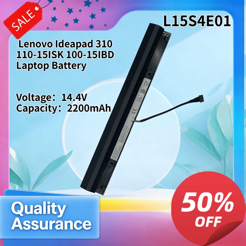 14.4v High quality L15S4E01 Compatible with Lenovo Ideapad 310 110-15ISK 100-15IBD Laptop Battery 2200mAh