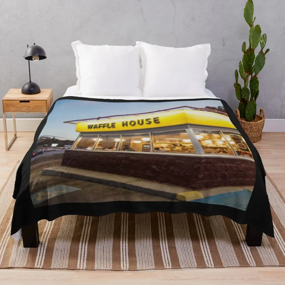 

waffle house sign Throw Blanket Stuffeds Bed linens Luxury Blankets