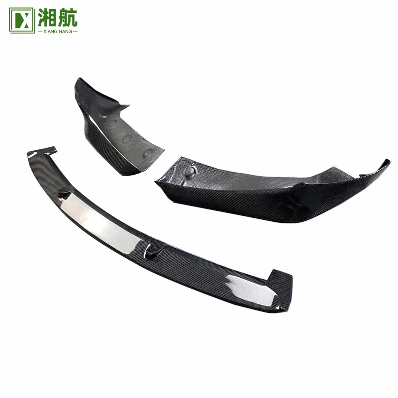 

Suitable for 2019-2020 Tesla Model 3 C Carbon Fiber Lip Splitter Chin Front Spoiler