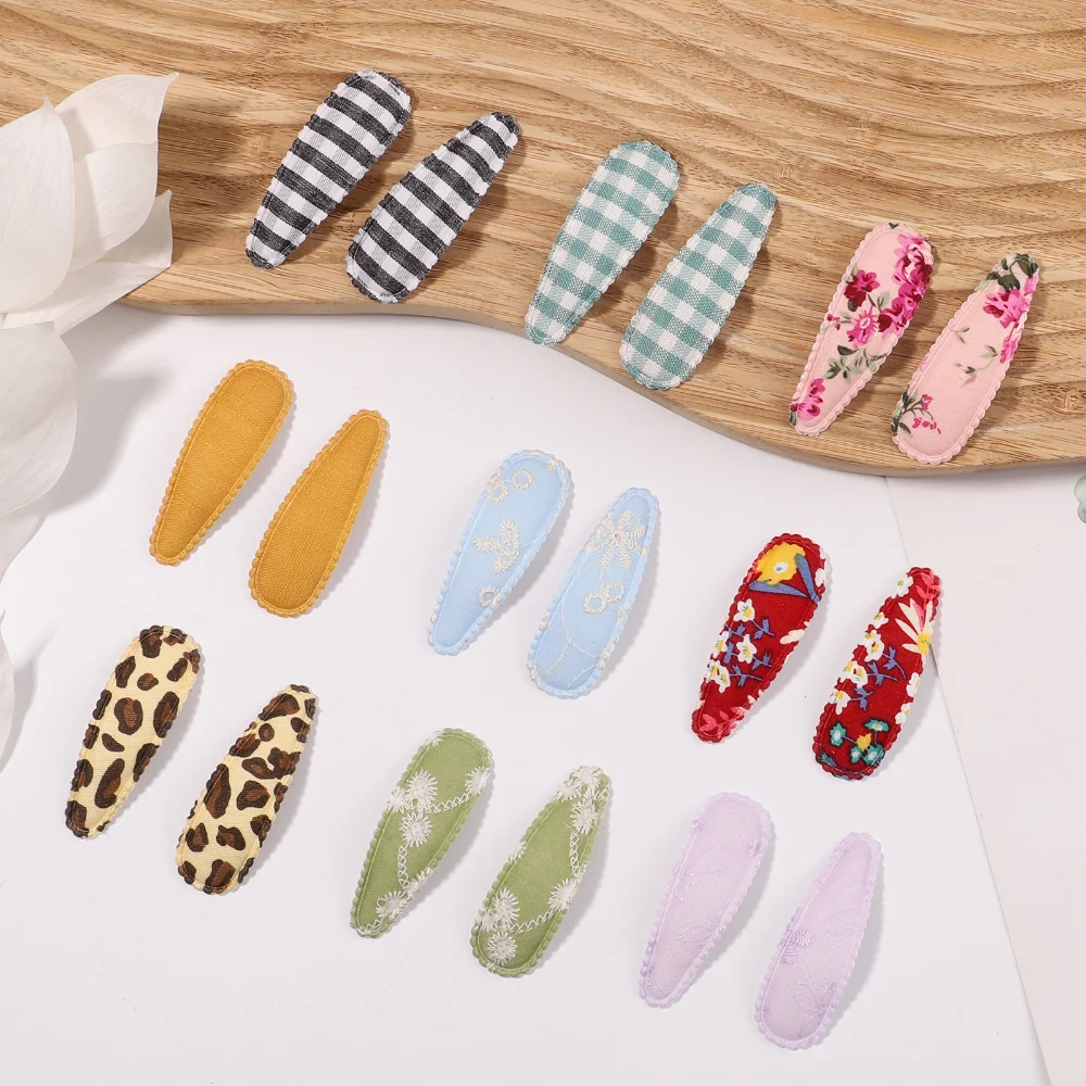 Water Drop Shape Hair Clip Hair Accessories Small Fresh BB Clip Side Clip Creative Embroidery Hair Clip Hair Accessories