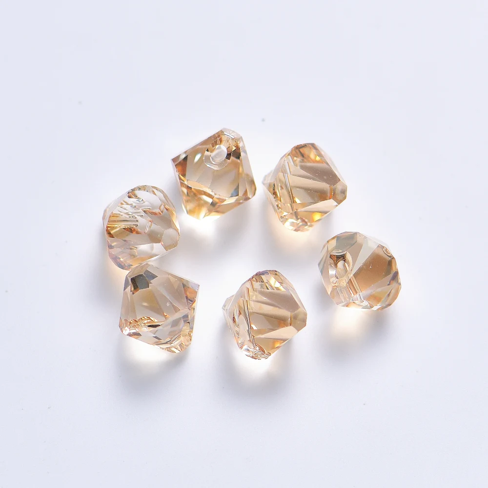 (6 piece) 6328 XILION Bi-Cone Pendant Loose Beads Rhinestone for DIY Jewelry Making Genuine Crystals from Austria