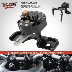 Tracer 9 /GT Steering Dampers Stabilizer For Yamaha Tracer 9GT+ 9/GT 9 GT + Plus 2021-2024 Adjustable Reserve Safety Control