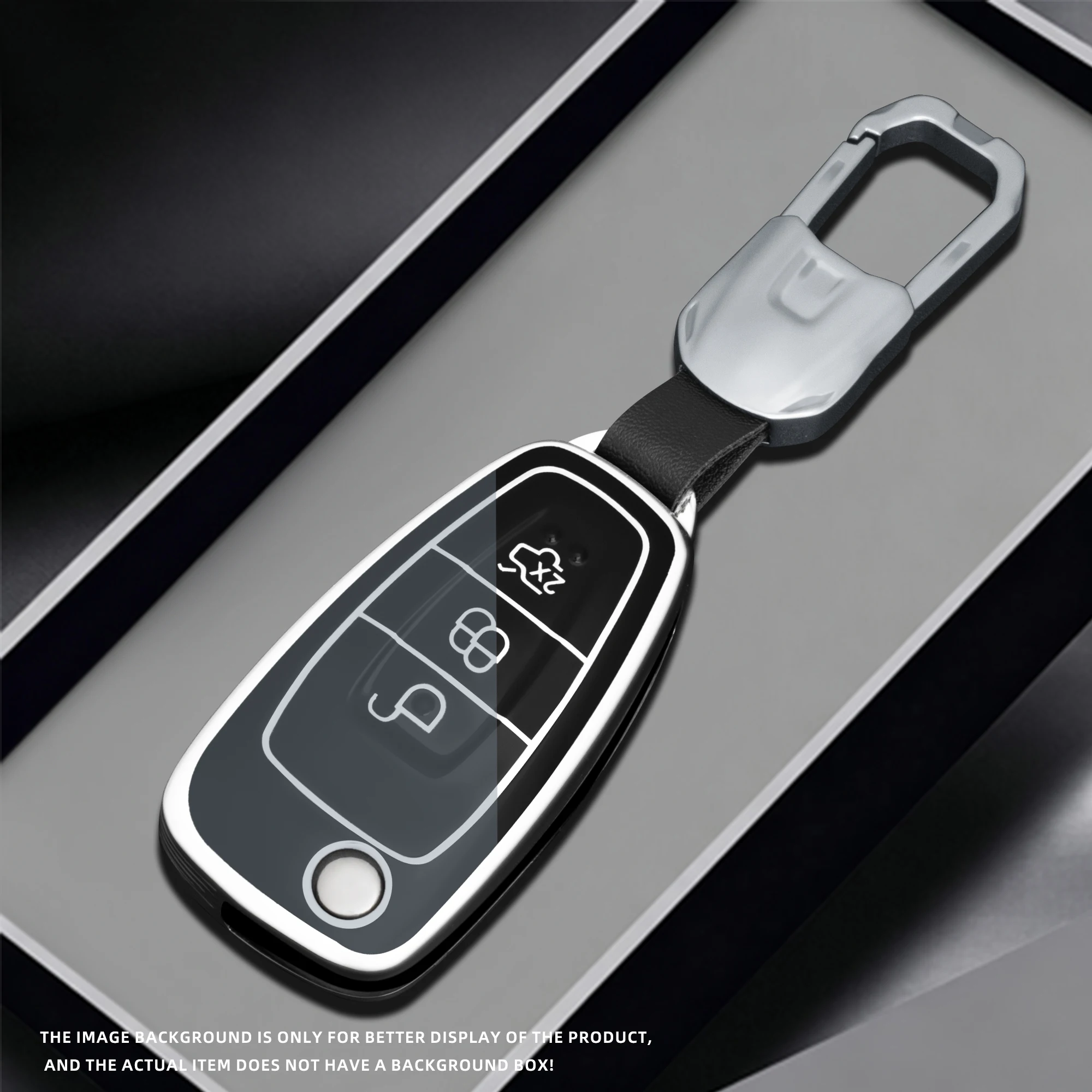 3 Buttons For Ford Ranger C-Max S-Max Focus Galaxy Mondeo Transit Tourneo High quality and durable TPU Car Key Case Cover