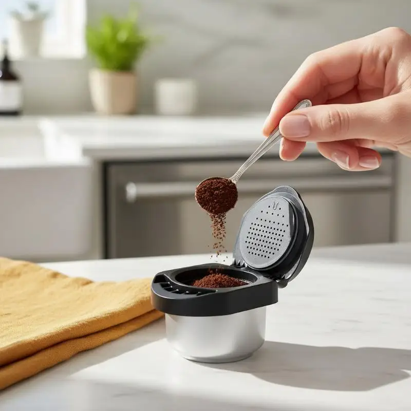 Dolce Gusto Reusable Capsule Adapter Universal Pod Conversion for Coffee Lovers at Home Office or Travel Use