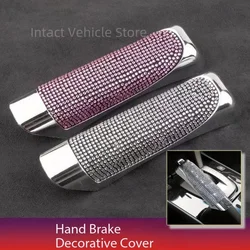 Handbrake Grips Universal Crystal Car Handbrake Covers Anti-slip Auto Gear Shift Collars Diamond Bling Accessories Interior