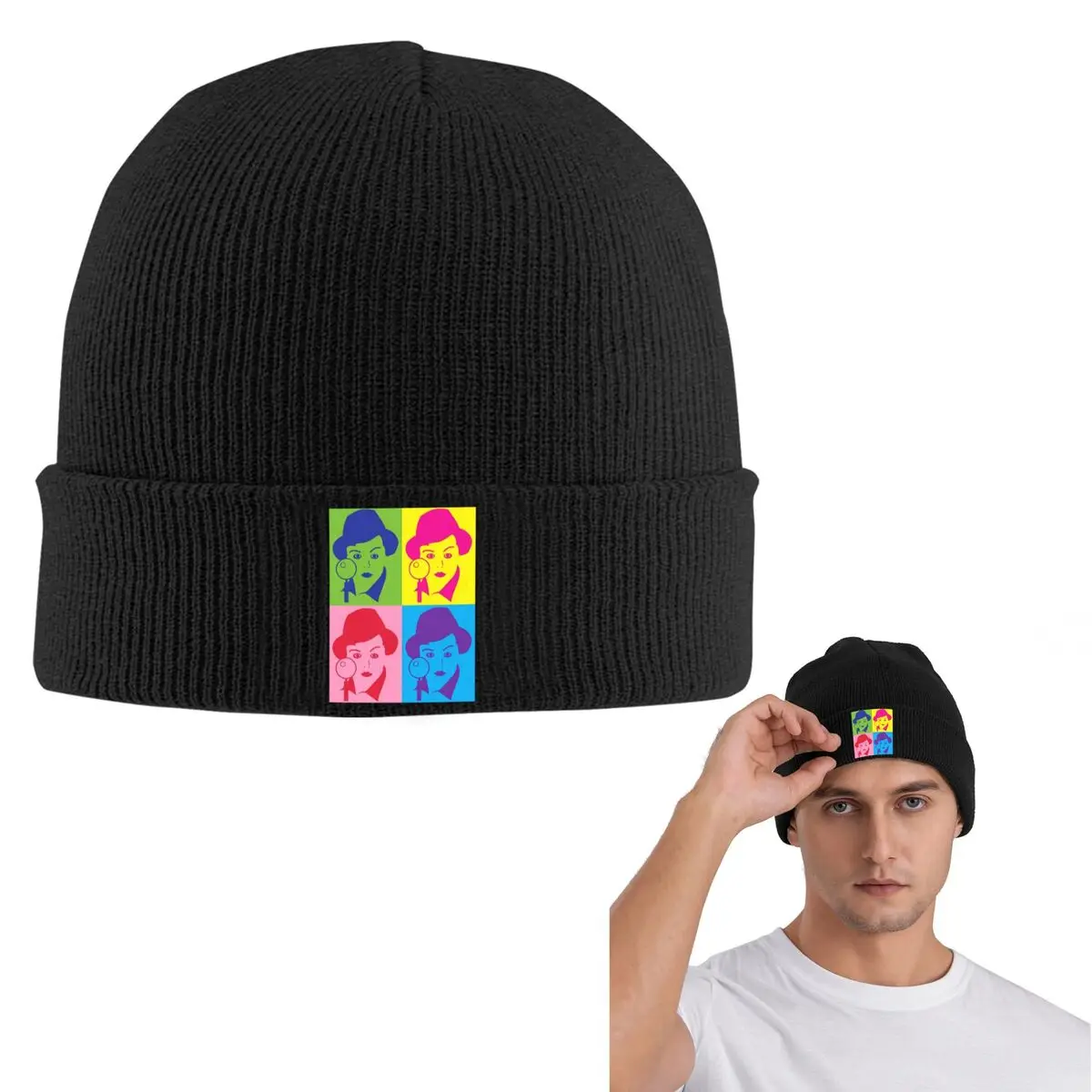 Murder, She Wrote Warm Knitted Cap Winter Knit Bonnet Hat Skullies Beanies Hip Hop Caps for Unisex