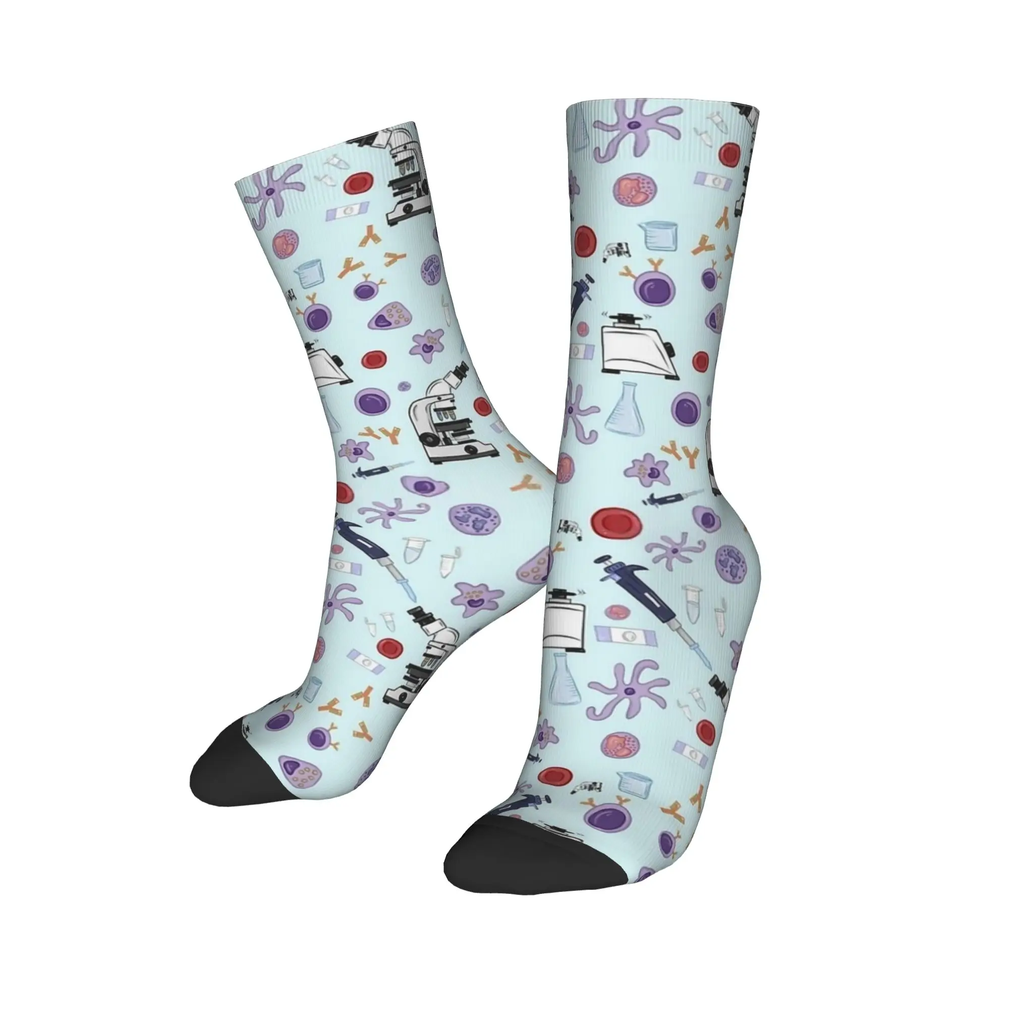 Science! Stockings  Funny Socks Men Breathable Socks Spring Outdoor Sports Graphic Anti Skid Socks Gift