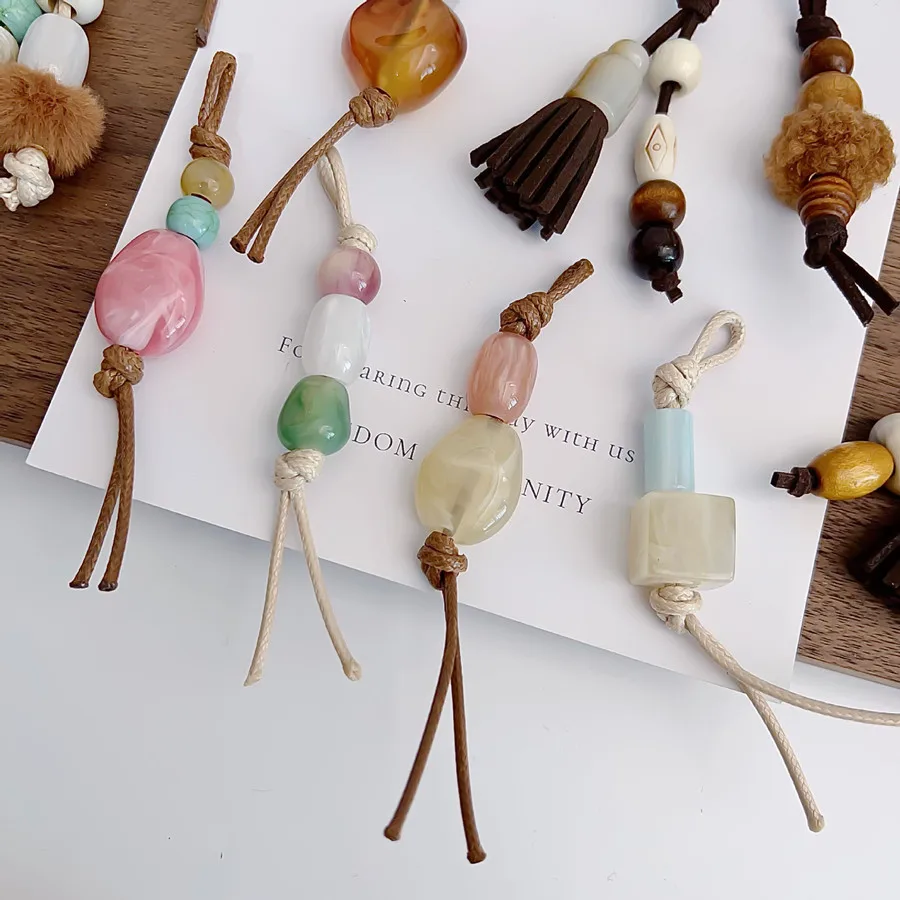 Retro Quasten-Plüsch-Schuhcharms, handgewebte, vielseitig einsetzbare DIY-Accessoires, frische Farb-Anhänger, modische Dekoration für Schuhe und Stofftaschen – Detail 3