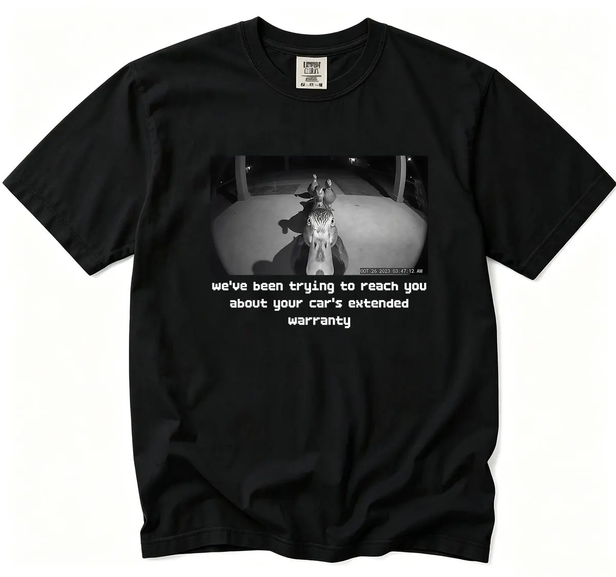 We've Been Trying To Reach You about Your Car's Extended Warranty Meme Funny Duck Face Graphic T Shirt Men's Women Short Sleeve