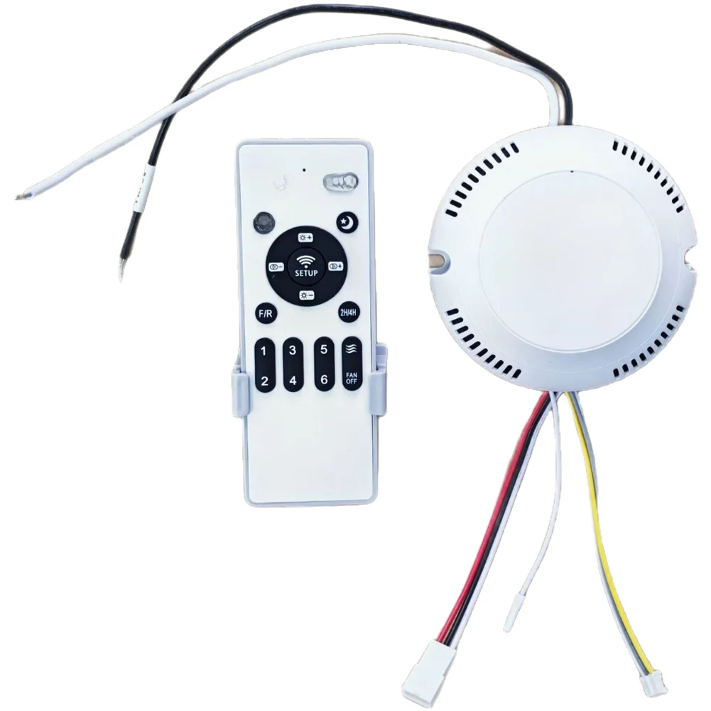 DC 24V Invisible Fan Light Remote Control Controller Stepless Dimmer 6 S'peed For Ceiling Air Circulator Motor Driver Receiver