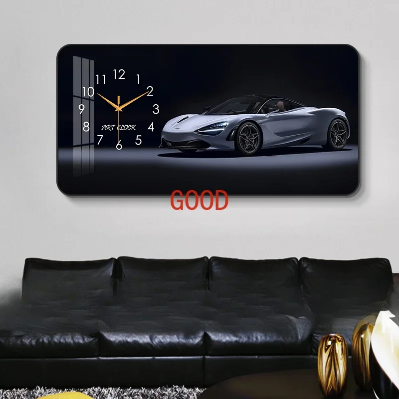 Living room creative internet celebrity esports room silent clock auto repair beauty shop car wall clock