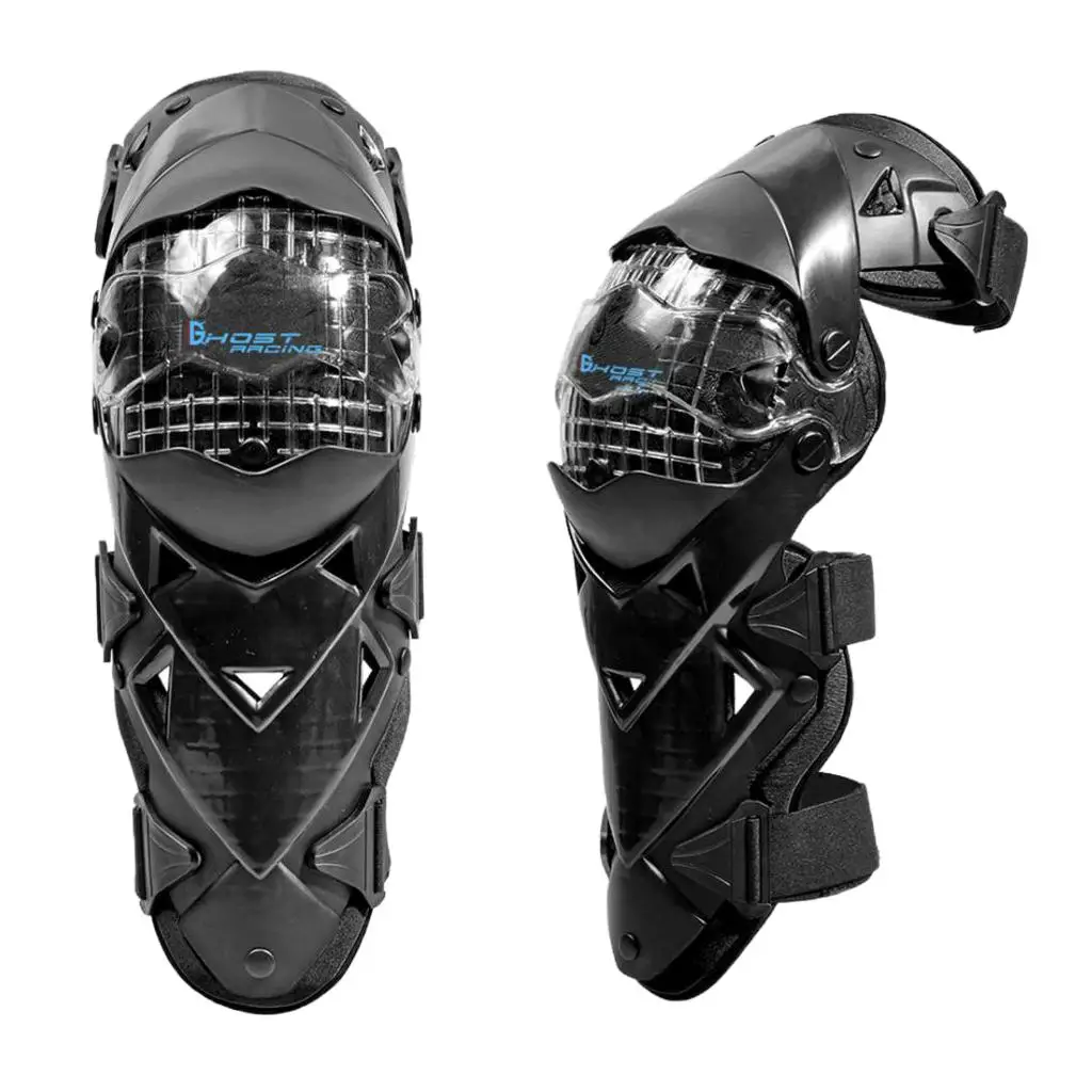 Protective Motorcycle Knee Brace Warm Lining Shin Guards Adjustable Fit for Riding Football Skating and Motocross