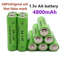 1.5v new AA rechargeable battery 4800mAH 1.5V new alkaline rechargeable battery LED lamp toy MP3 + free delivery