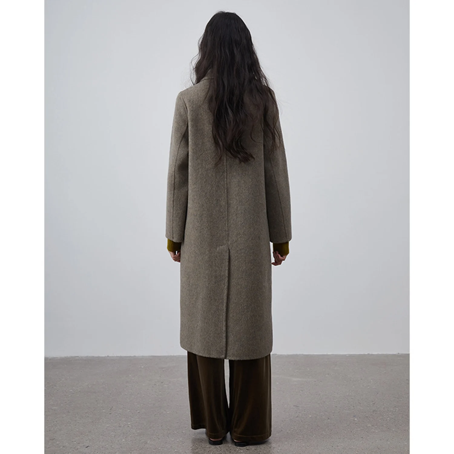 Damski garnitur Allingentle, długa marynarka, wełniana, modna, dwurzędowa kurtka na koktajl, do noszenia na co dzień, możliwość personalizacji.