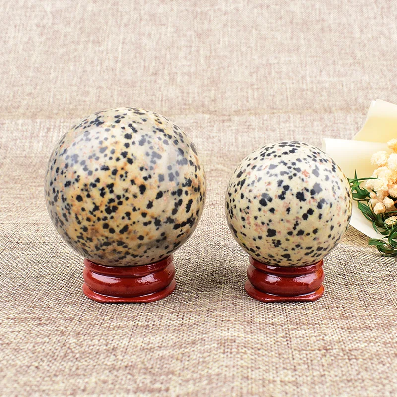 1pc Natural Crystal Balmatin Stone Ball Tabletop Ornament Mineral Specimen Home Decoration Craft Festival Gift