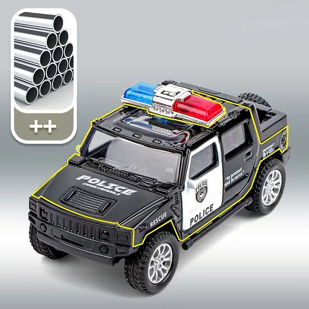 Alloy Toy Car Model Inertia Drive Durable Collectible Vehicle Display for Home Garden Decoration image 4