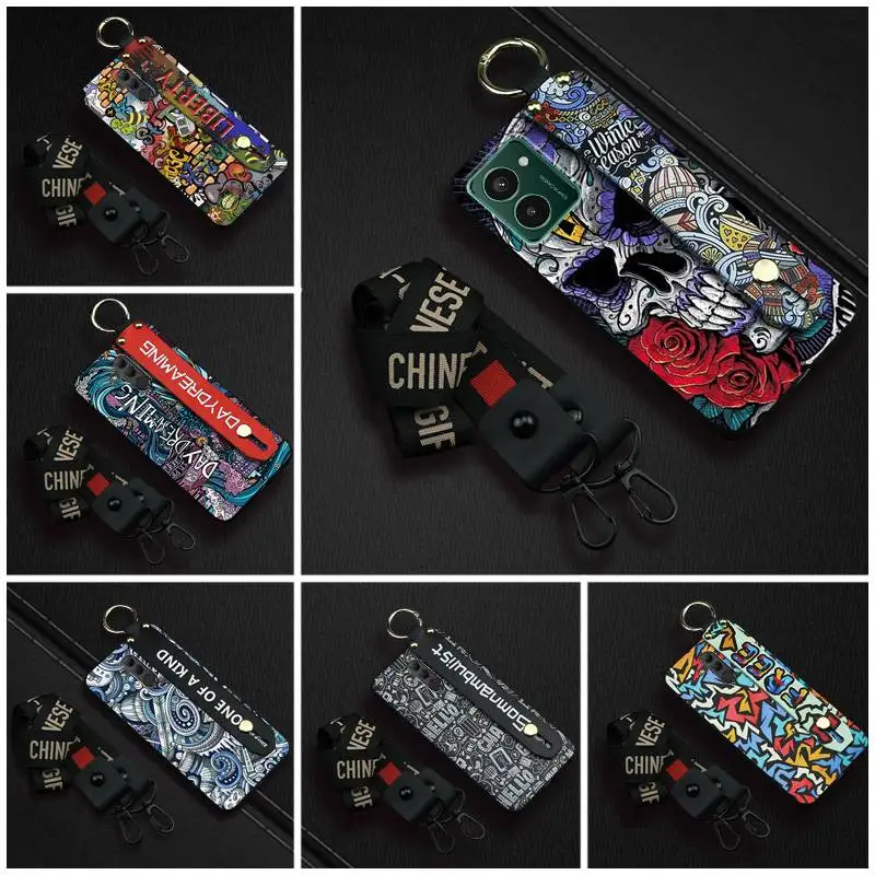 Kickstand Graffiti Phone Case For Nokia HMD Pulse/Pulse+/Pulse Pro Shockproof Durable Fashion Design Anti-dust ring