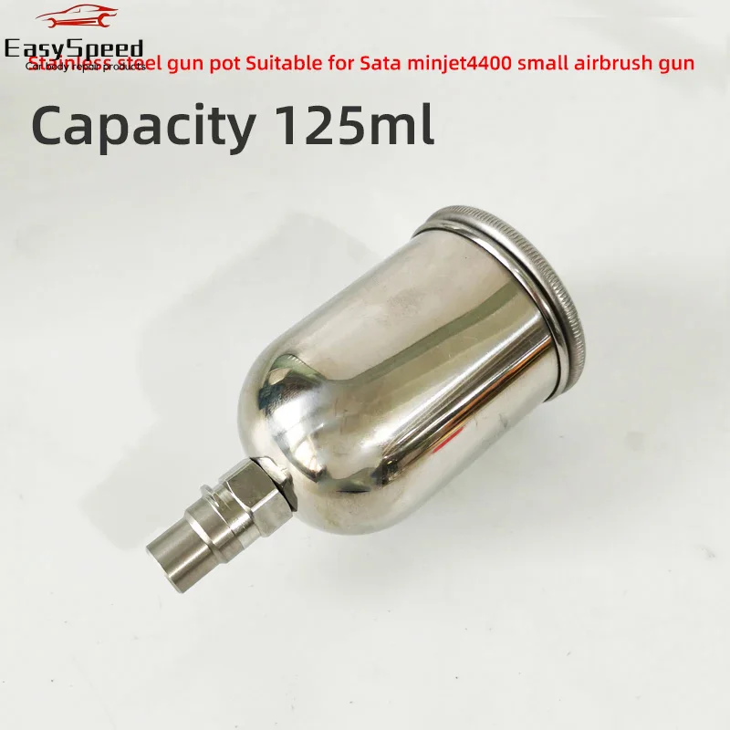 

For Sata 4400 Mini Repair Spray Paint Gun Cup 125ml Stainless Steel Upper Pot Gun Can Accessories