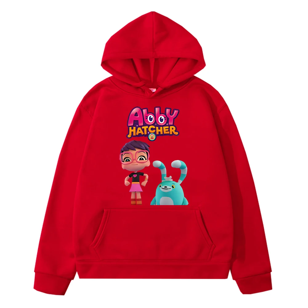 Autumn Kawaii hoodies Cartoon sweatshirt Abby Hatcher Print anime hoodie  y2k sudadera boys Fleece pullover kids clothes girls image 5