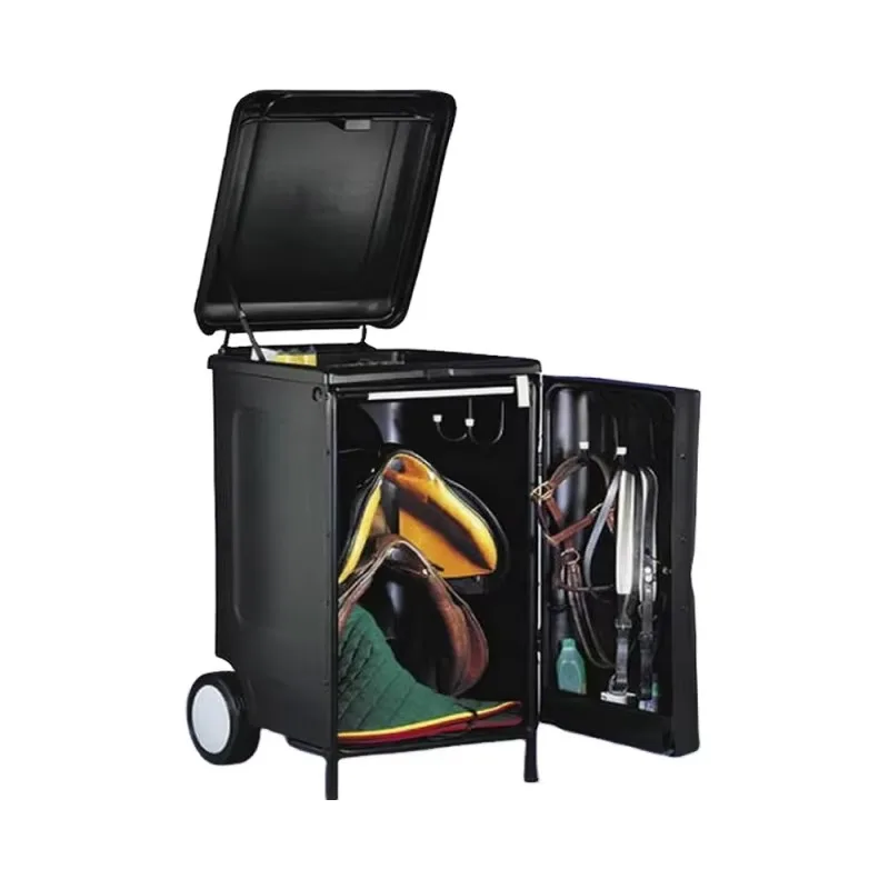 Caja de Plástico para Silla de Montar, Equipo de Equitación, Armario para Aperos de Caballo, para Equitación