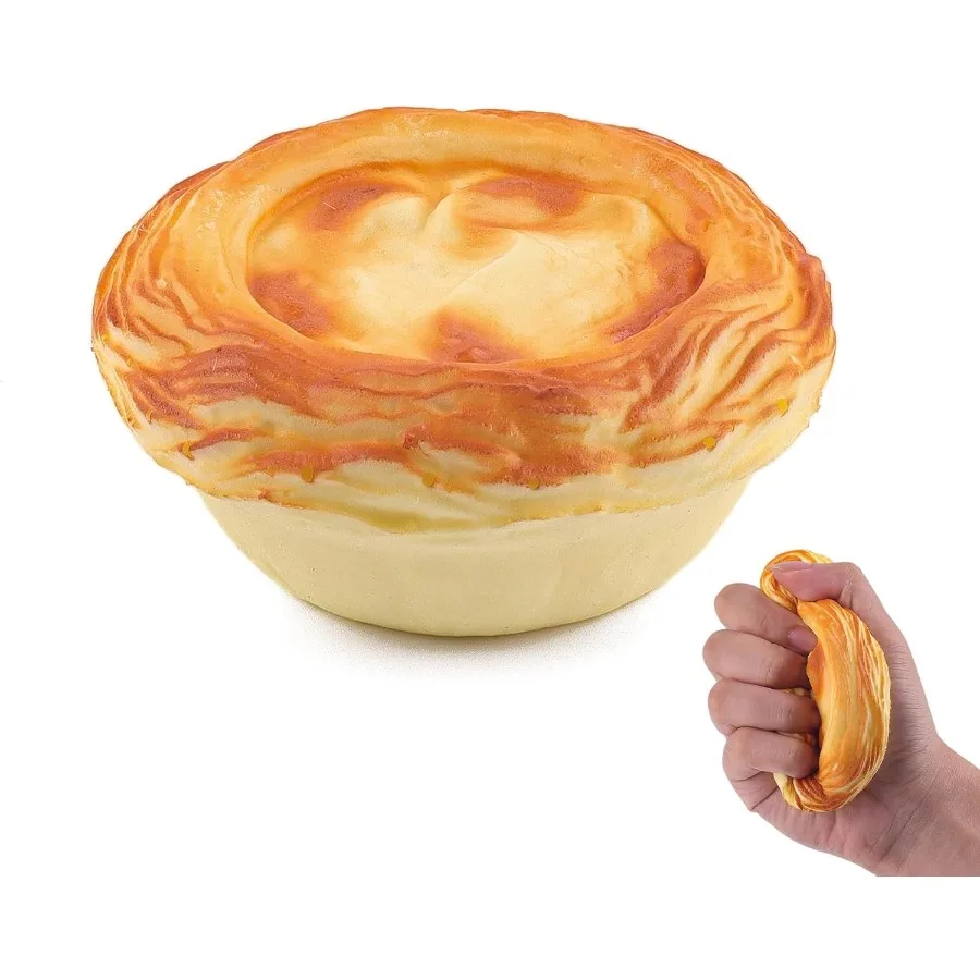 Anboor Squishies à montée lente, jouets pour tarte aux œufs, mousse alimentaire, anti-Stress, jouet à presser géant mignon, parfait pour les récréations et les Str