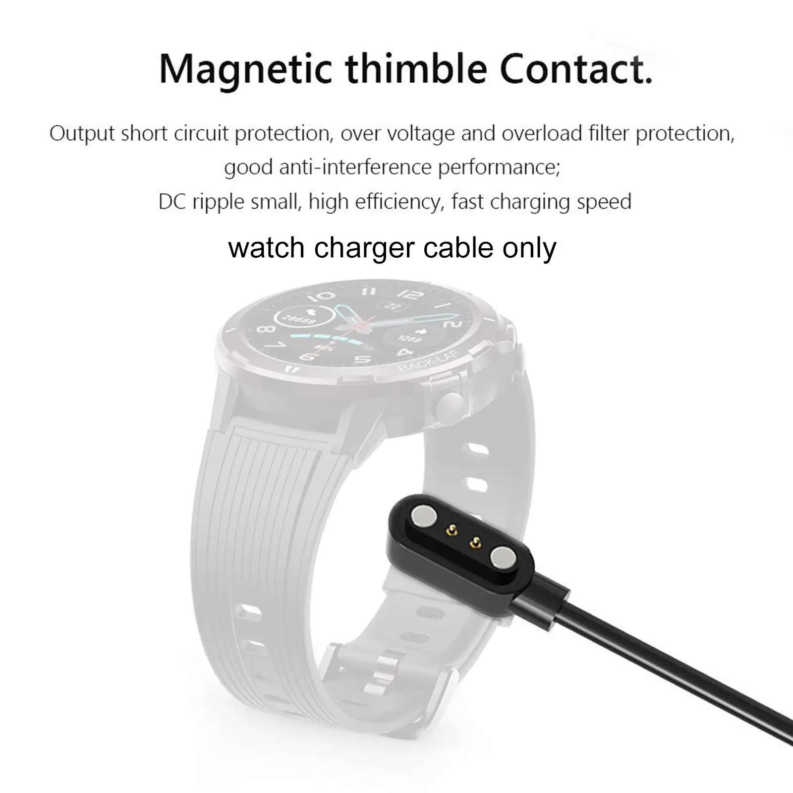 สมาร์ทวอท์ช Willful IP68 Magnetic Charger 2 Pin สำหรับ Uwatch GT ID205L สายชาร์จ