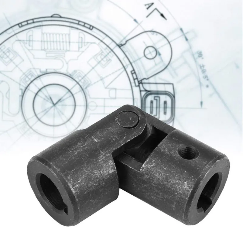 Precision Mini Universal Joint Coupling, Cross Shaft Coupler with Keyway for Transmission Connection