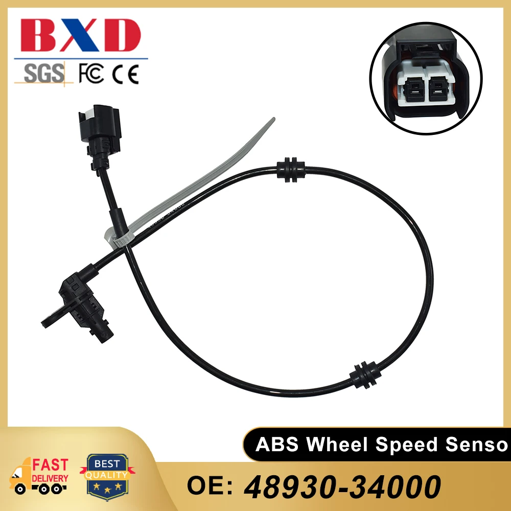 1/2/4PCS ABS Wheel Speed Sensor 48930-34000 For Ssangyong Actyon Sport II MPV 12-22 Korando 10-22 Rexton SUV 2.0 2.2 4893034000