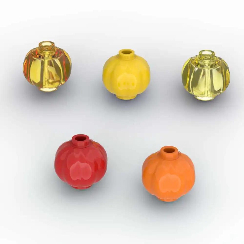 

MOC 10PCS Circular Lantern 51270 Pumpkin Building Blocks Festival Decorations Part Bricks Particle Toys Children Halloween Gifts